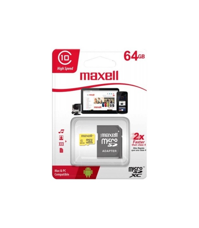 Memoria micro Sd de 64Gb. Maxell