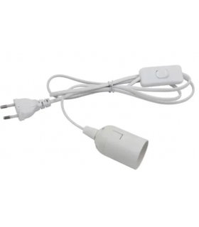 Portalamparas con interruptor y enchufe