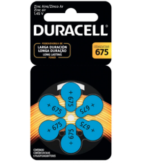 Pila 675 Duracell para audifono