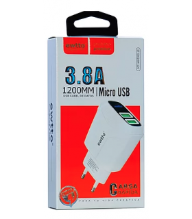 Cargador rápido USB 3.81A Ewtto