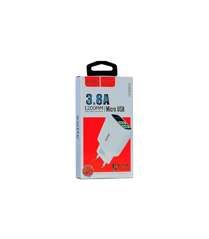 Cargador rápido USB 3.81A Ewtto