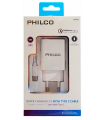 Cargador Quick Charger 3.0 USB Philco Tipo-C