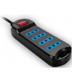 Alargador 5 tomas de 3 metros con Interruptor