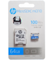 Memoria micro Sd de 64Gb. HP 100mbs